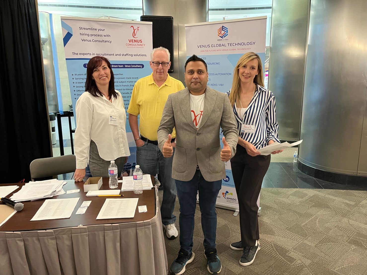 Team Venus at Community Job Fair